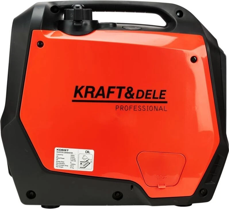Kraft&Dele Inverterinis benzininis elektros generatorius, 2,3 kW, 230 V
