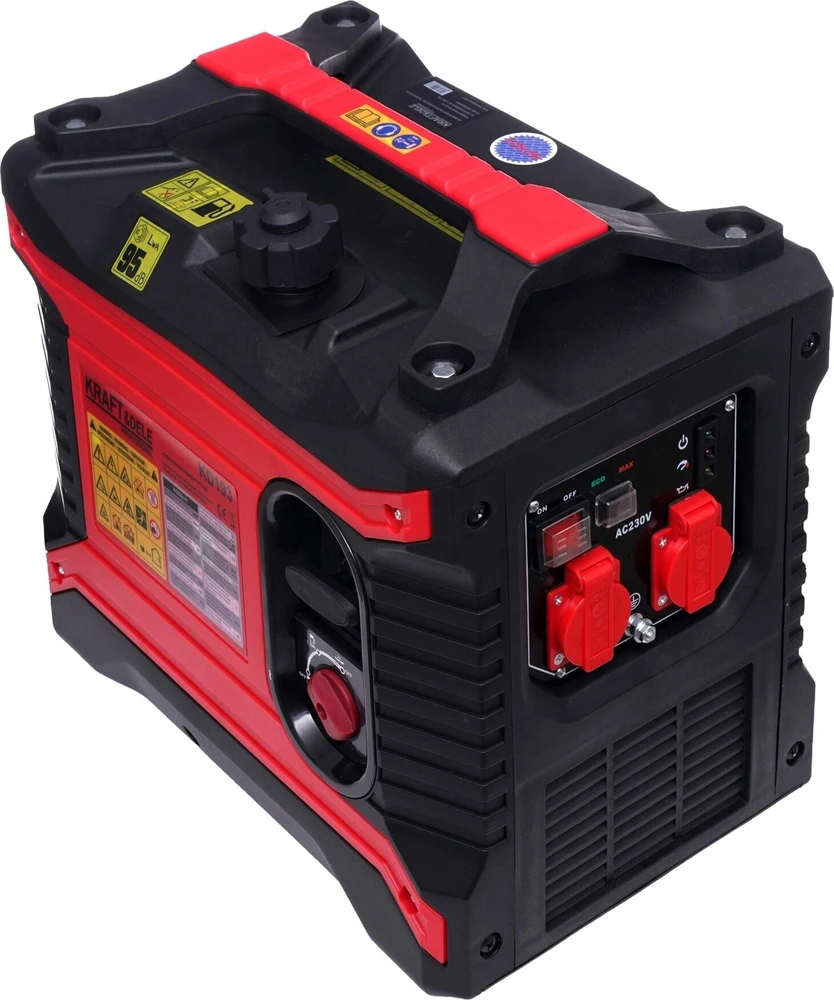 Kraft&Dele El. srovės generatorius benzininis inverterinis 2500W 230V