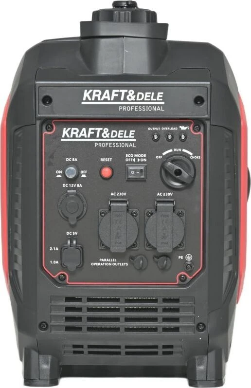 Kraft&Dele Inverterinis benzininis elektros generatorius, 3,5 kW, 230 V, su 12 V ir USB išėjimais