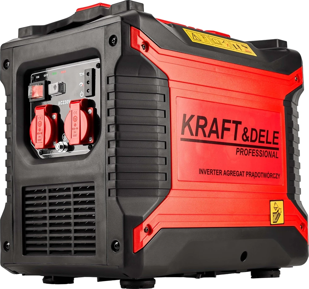 Kraft&Dele El. srovės generatorius benzininis inverterinis 2500W 230V