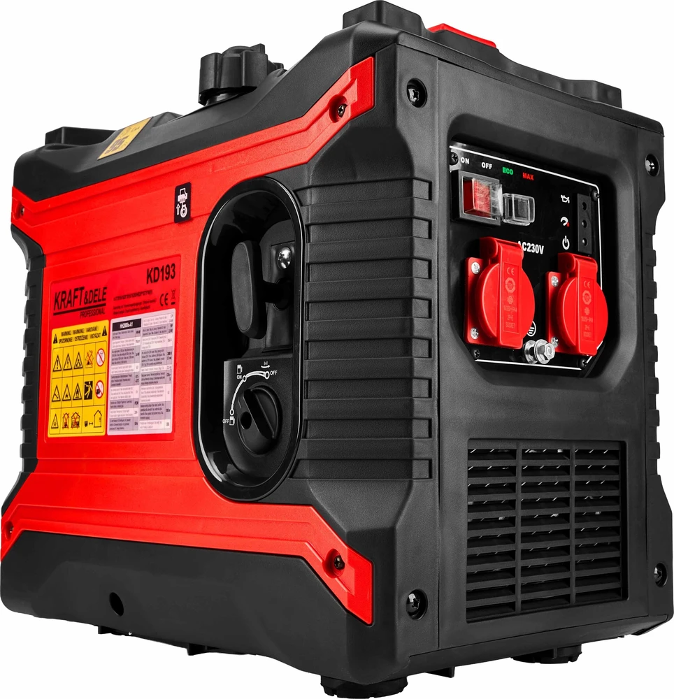 Kraft&Dele El. srovės generatorius benzininis inverterinis 2500W 230V
