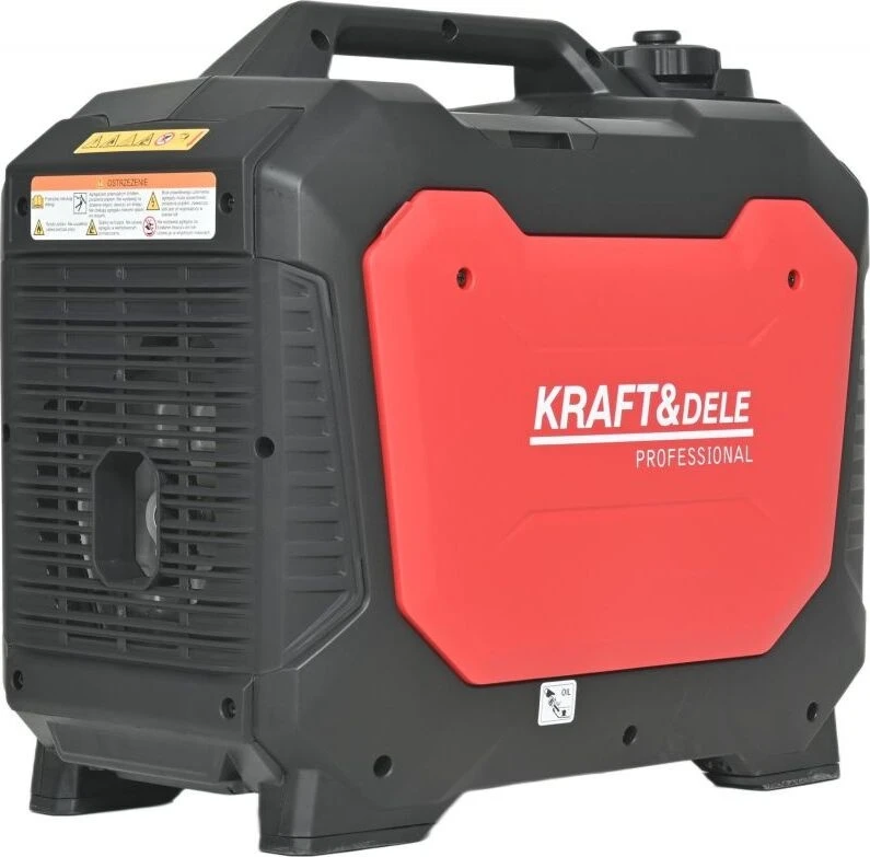 Kraft&Dele Inverterinis benzininis elektros generatorius, 3,5 kW, 230 V, su 12 V ir USB išėjimais