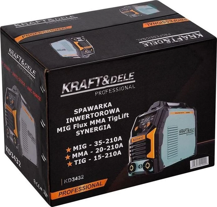 Kraft&Dele Inverterinis suvirinimo aparatas MMA / TigLift / MIG Flux (be dujų)