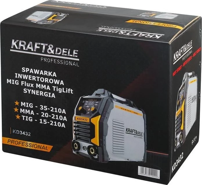 Kraft&Dele Inverterinis suvirinimo aparatas MMA / TigLift / MIG Flux (be dujų)