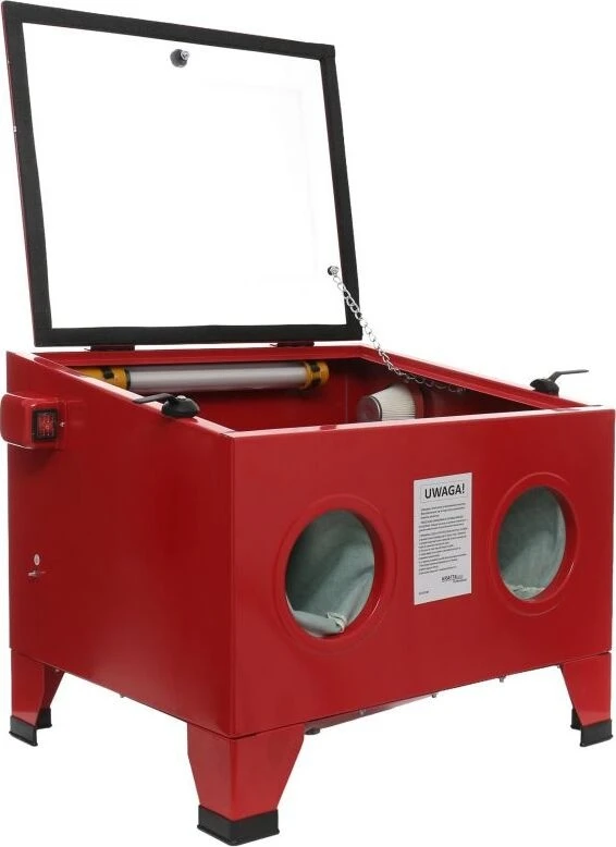Kraft&Dele Smėliasrovė - smėliapūtė, vertikali, 90 l, su LED apšvietimu
