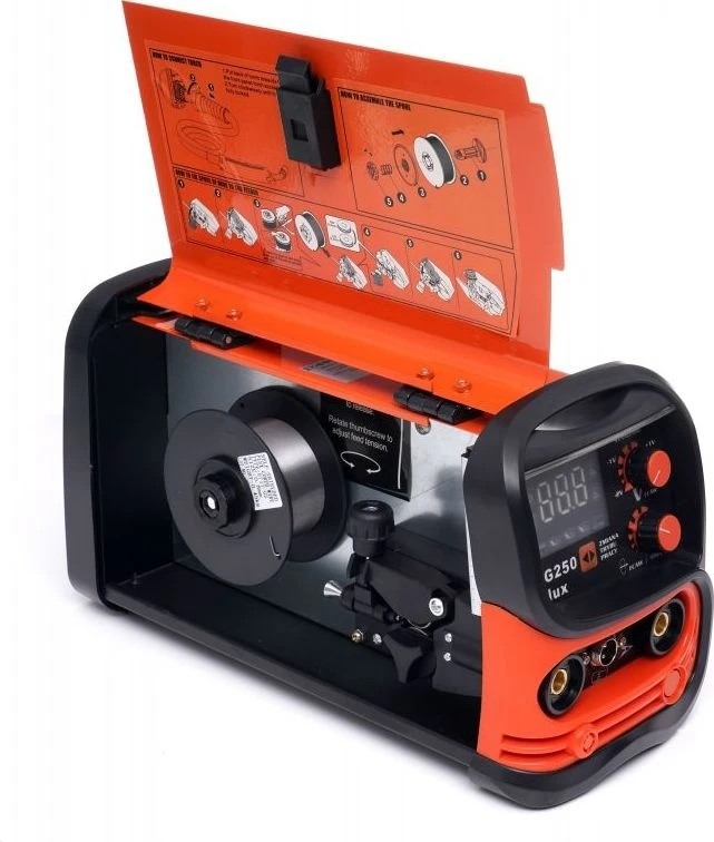 KRAFT & DELE Suvirinimo pusautomatis be dujų MIG / MMA / LIFT TIG 3in1 250A KRAFT&DELE KD1875