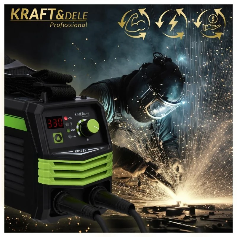 KRAFT & DELE Kraft&Dele Suvirinimo aparatas KD 330 MMA / TIG LIFT (VRD, 230V)