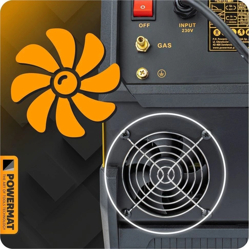 Powermat Inverterinis suvirinimo aparatas MIGOMAT PM-IMGT-200LP