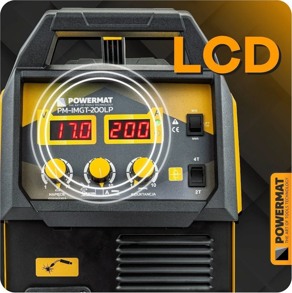 Powermat Inverterinis suvirinimo aparatas MIGOMAT PM-IMGT-200LP