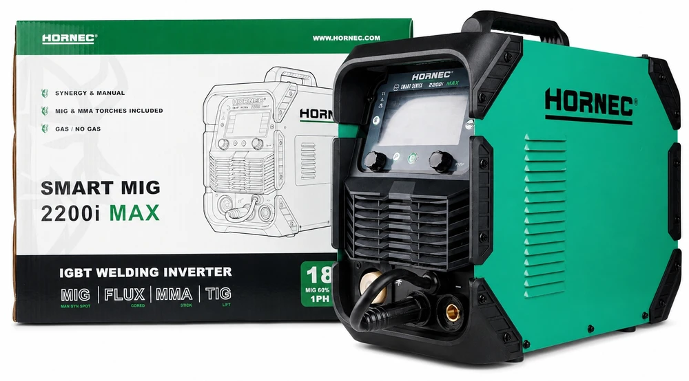 Suvirinimo aparatas HORNEC® smart SynMIG 2200i MAX (sinerginis suvirinimas iki 6 mm)