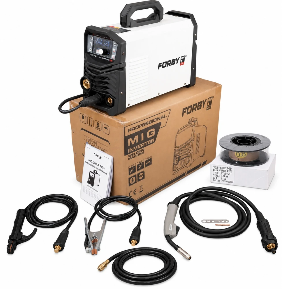 Suvirinimo pusautomatis FORBY® MIG 200LT PRO (200A - 60%) (sinerginis)