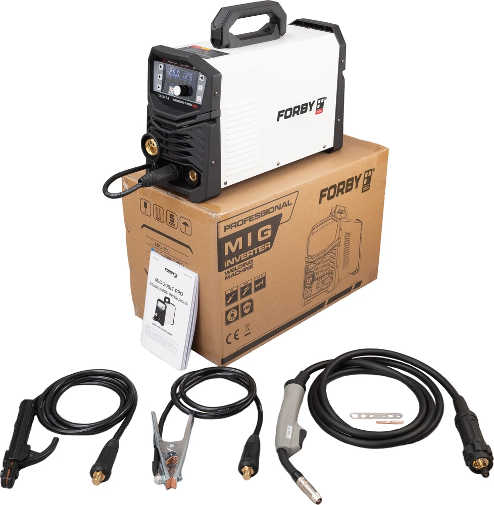 Suvirinimo pusautomatis FORBY® MIG 200LT PRO (200A - 60%) (sinerginis)