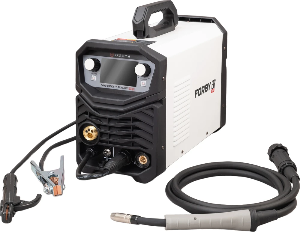 Suvirinimo pusautomatis FORBY® MIG 200PT LCD pulse (200A - 60%) (sinerginis, dvigubas pulsas)