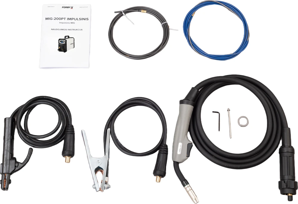 Suvirinimo pusautomatis FORBY® MIG 200PT LCD pulse (200A - 60%) (sinerginis, dvigubas pulsas)