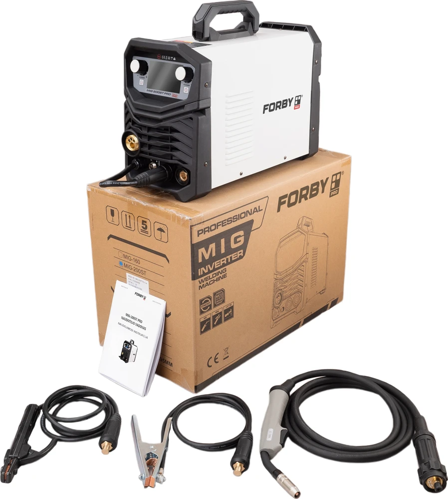 Suvirinimo pusautomatis FORBY® MIG 200ST PRO (200A - 60%) (sinerginis)