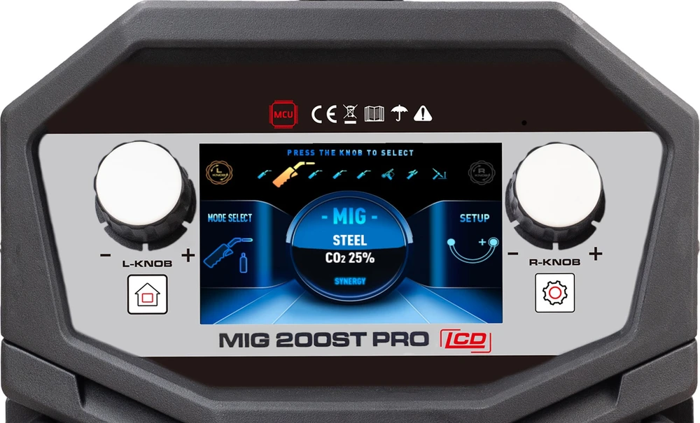 Suvirinimo pusautomatis FORBY® MIG 200ST PRO (200A - 60%) (sinerginis)