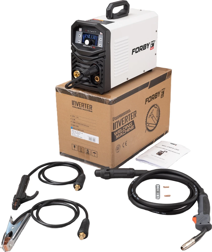 Suvirinimo pusautomatis FORBY® MIG 210FX LED (200A) (sinerginis)