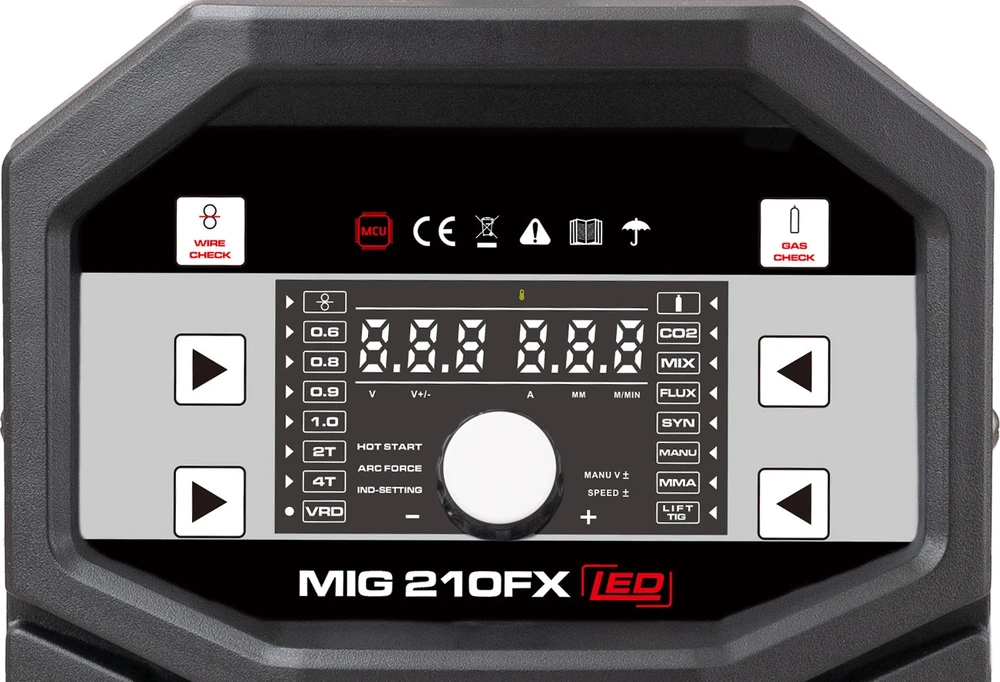 Suvirinimo pusautomatis FORBY® MIG 210FX LED (200A) (sinerginis)