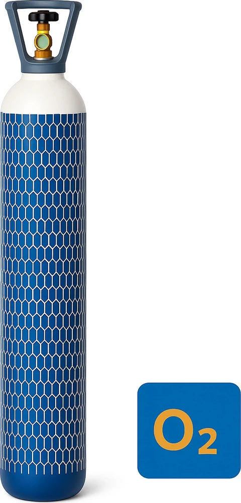 Tolas Gas Dujų balionas (EURO) (deguonis TLEN) (užpildytas) - 10