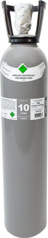 Tolas Gas Dujų balionas (EURO PH 250 BAR) (angliarūgštė CO₂) (užpildytas) - 10 l