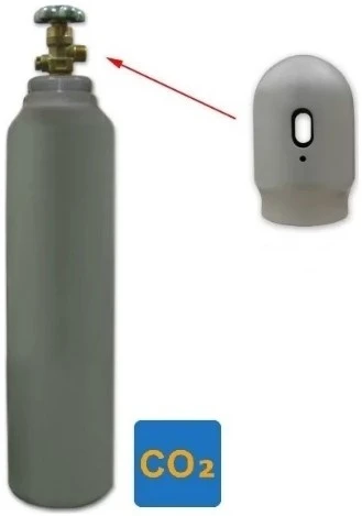 Tolas Gas Dujų balionas (EURO PH 250 BAR) (angliarūgštė CO₂) (užpildytas Gaschema dujomis) - 8 l