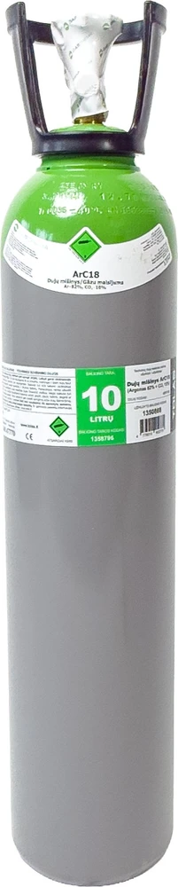 Tolas Gas Dujų balionas (EURO PH 300 BAR) (MIX ArC18) (užpildytas Gaschema dujomis) - 10 l