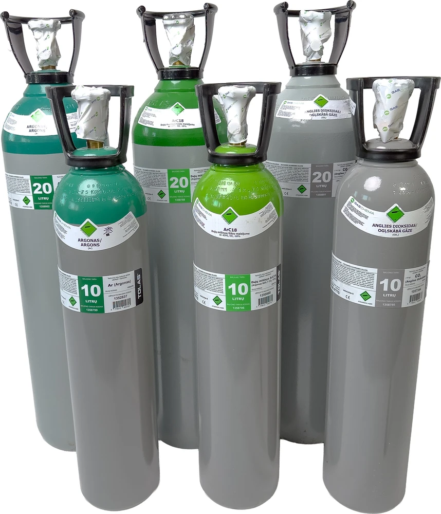 Tolas Gas Dujų balionas (EURO PH 300 BAR) (MIX ArC18) (užpildytas Gaschema dujomis) - 10 l