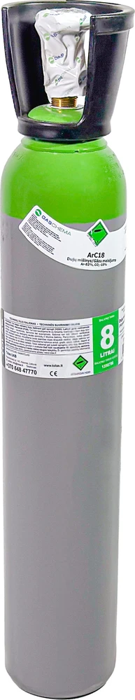 Tolas Gas Dujų balionas (EURO PH 300 BAR) (MIX ArC18) (užpildytas) - 8