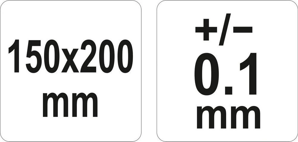 YATO kampamatis su liniuote 150x200mm YT-72141