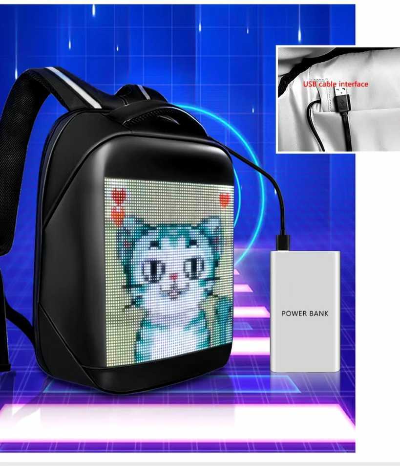 Išmanioji LED kuprinė