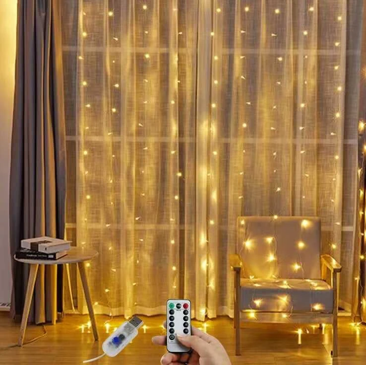 LED lempučių užuolaida (3m x 3m)