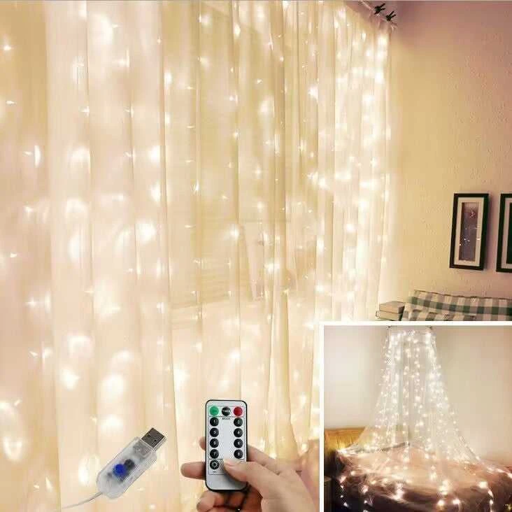 LED lempučių užuolaida (3m x 3m)