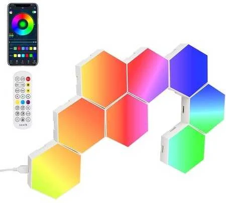 Led Šviestuvas Šešiakampis 8vnt