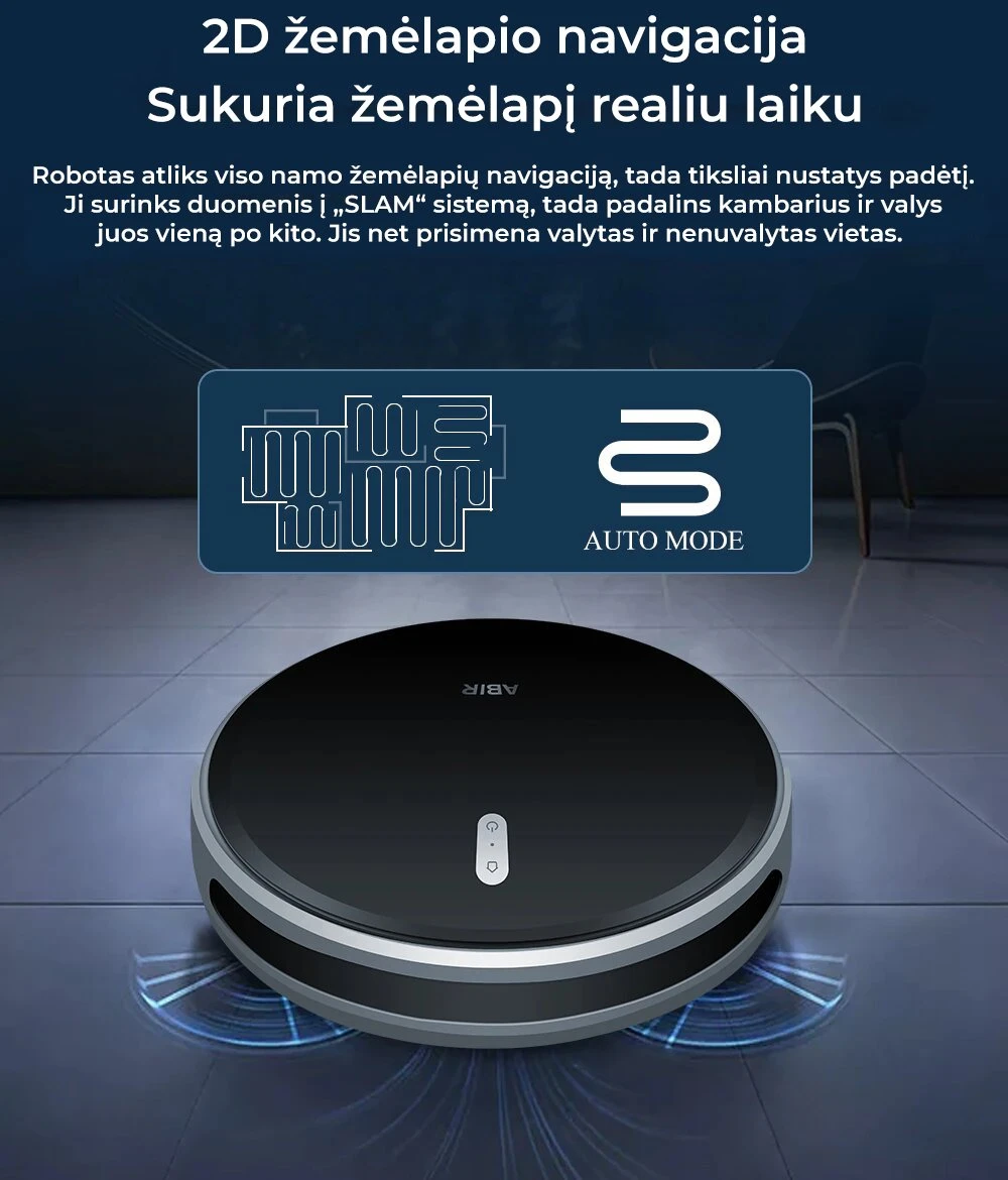 Dulkių siurblys - robotas ABIR G20S aprašymas - Prekės nuotrauka