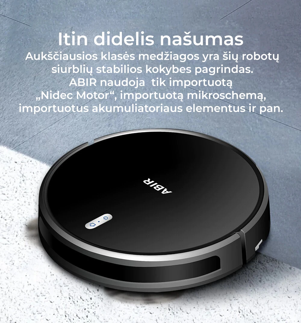 Dulkių siurblys - robotas ABIR G20S aprašymas - Prekės nuotrauka