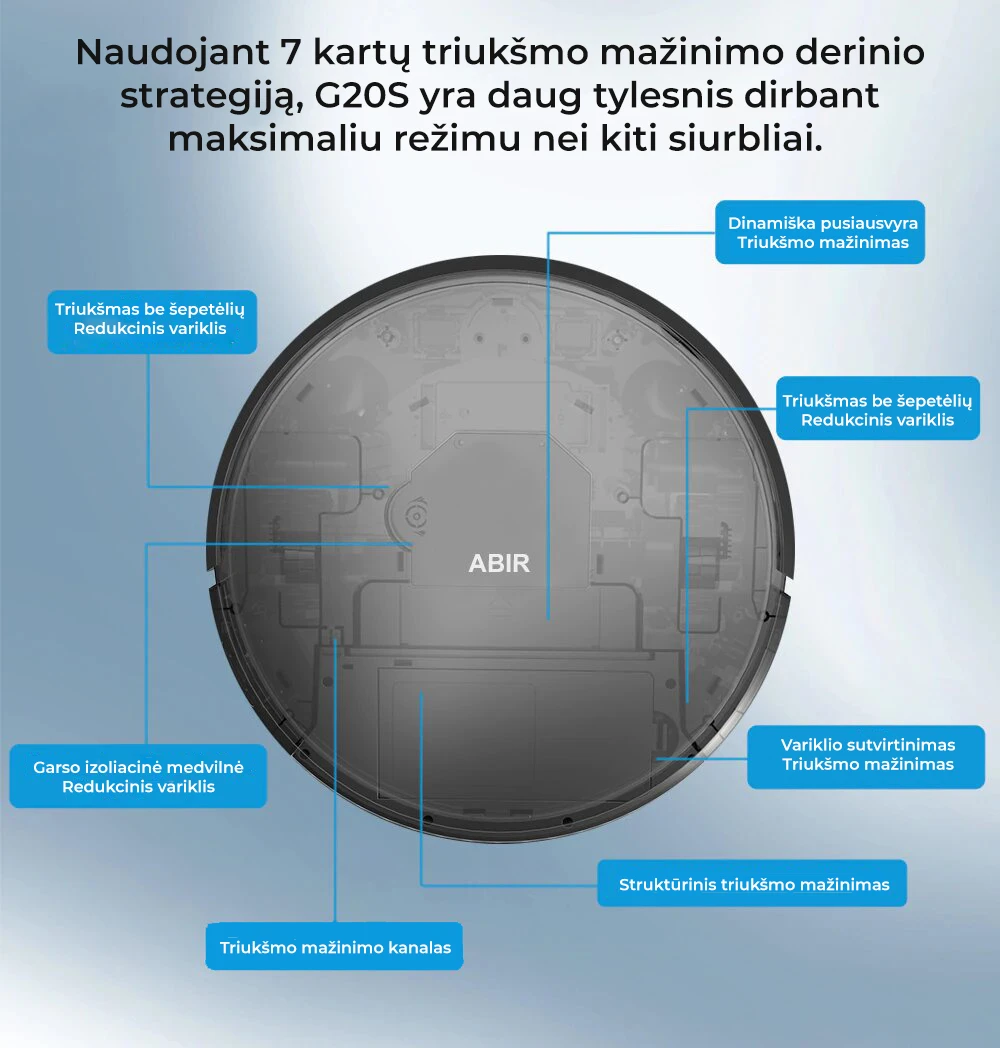Dulkių siurblys - robotas ABIR G20S aprašymas - Prekės nuotrauka