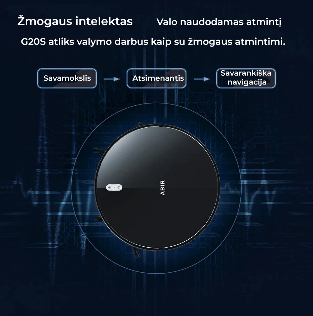 Dulkių siurblys - robotas ABIR G20S aprašymas - Prekės nuotrauka