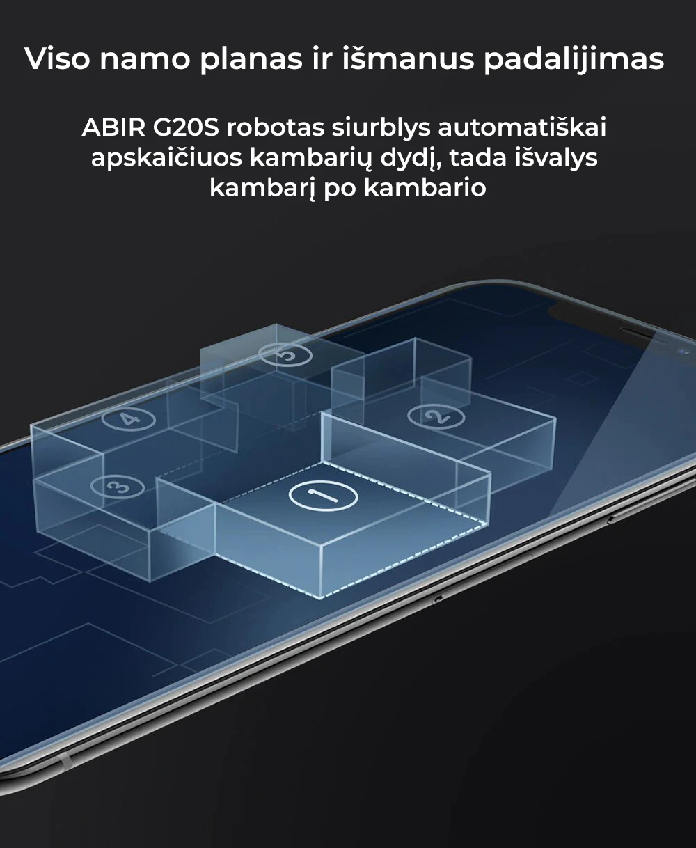 Dulkių siurblys - robotas ABIR G20S aprašymas - Prekės nuotrauka