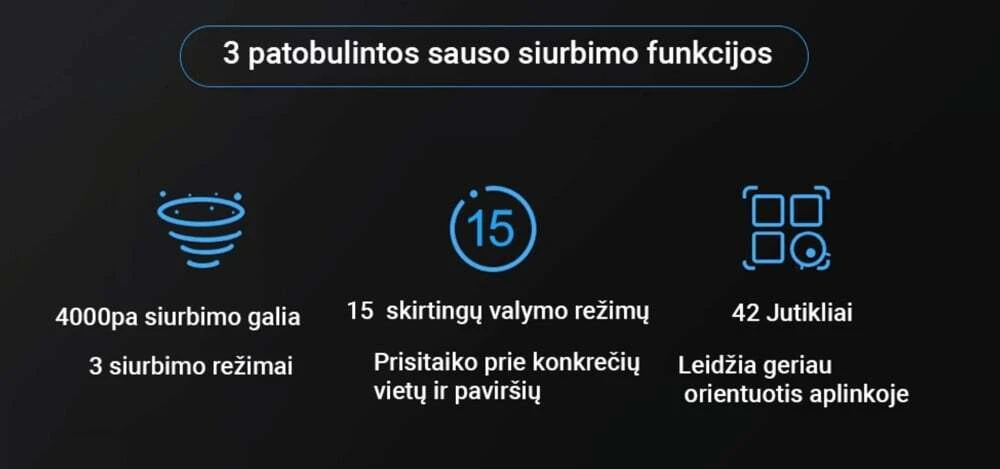 Dulkių siurblys - robotas ABIR X6 aprašymas - Prekės nuotrauka