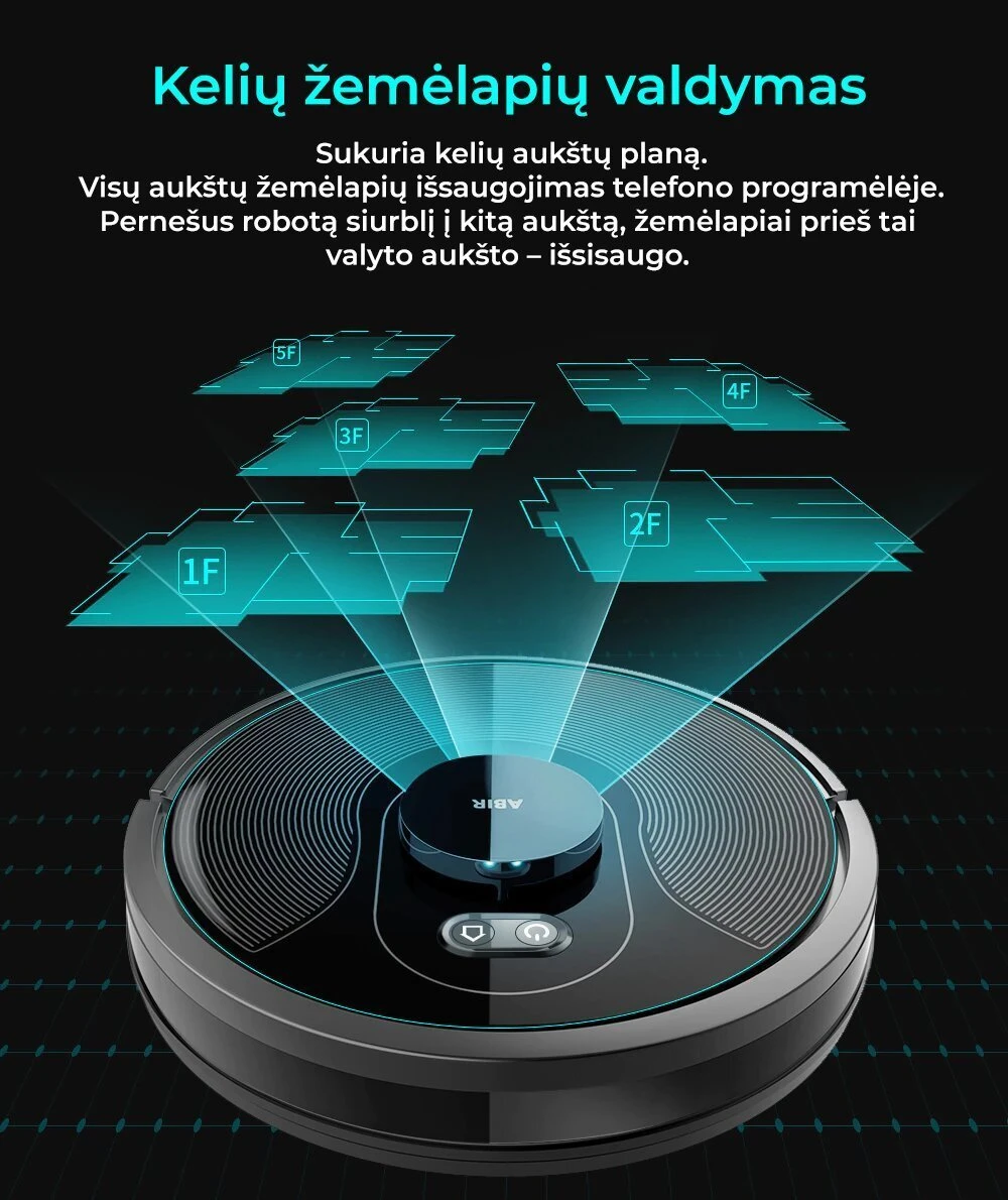 Dulkių siurblys - robotas ABIR X8 aprašymas - Prekės nuotrauka