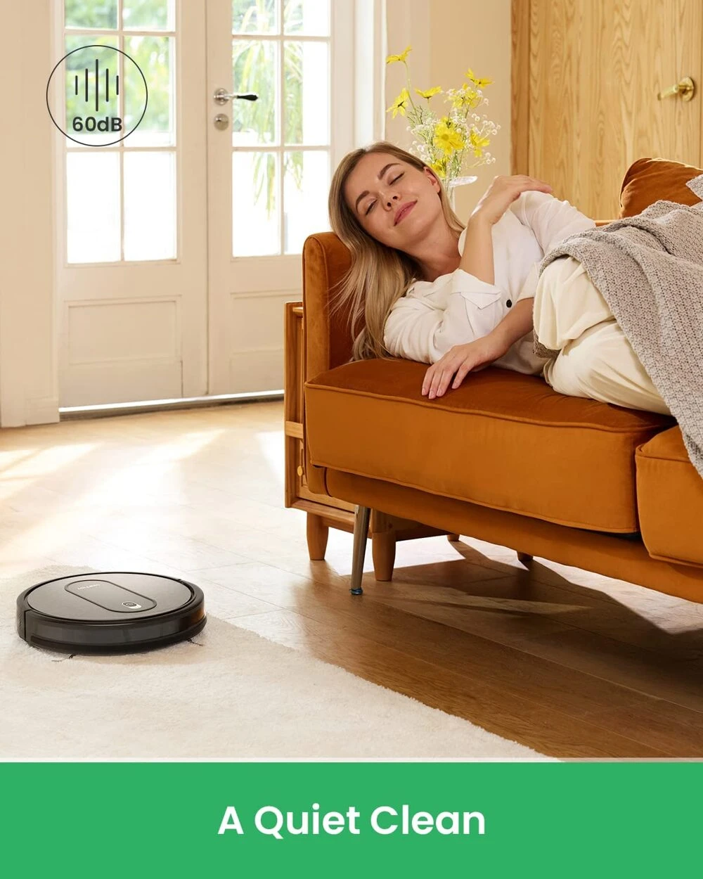 Dulkių siurblys - robotas   Vactidy V9, Juodos spalvos aprašymas - Prekės nuotrauka