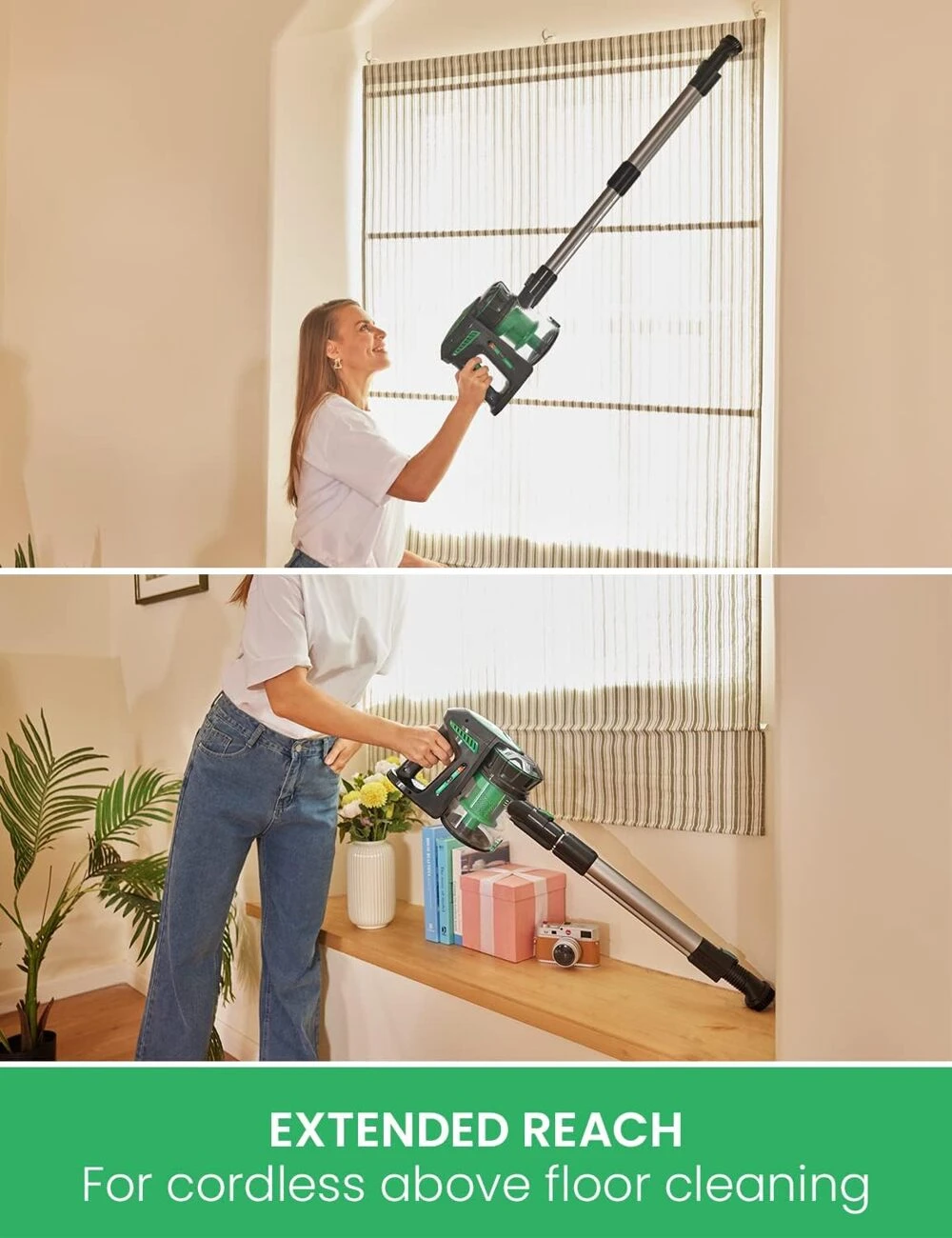 Dulkių siurblys-šluota Vactidy V8 aprašymas - Prekės nuotrauka