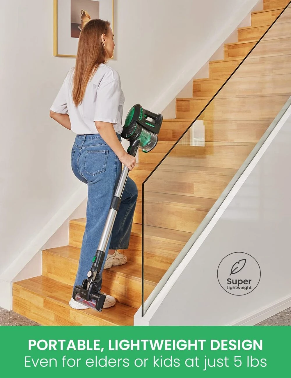 Dulkių siurblys-šluota Vactidy V8 aprašymas - Prekės nuotrauka