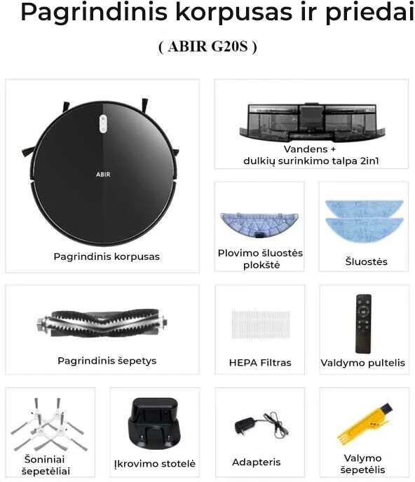Dulkių siurblys - robotas ABIR G20S