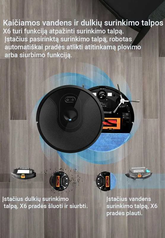Dulkių siurblys - robotas ABIR X6