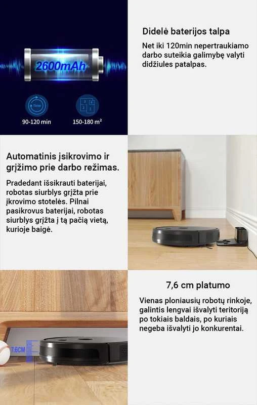 Dulkių siurblys - robotas ABIR X6