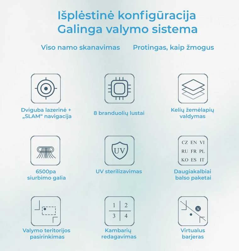 Dulkių siurblys - robotas ABIR X8