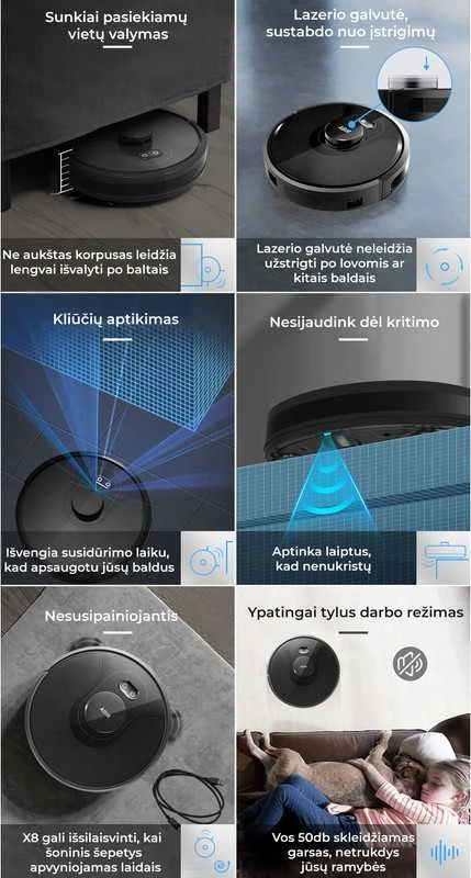 Dulkių siurblys - robotas ABIR X8