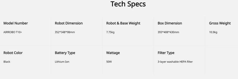 Dulkių siurblys - robotas Airrobo T10+