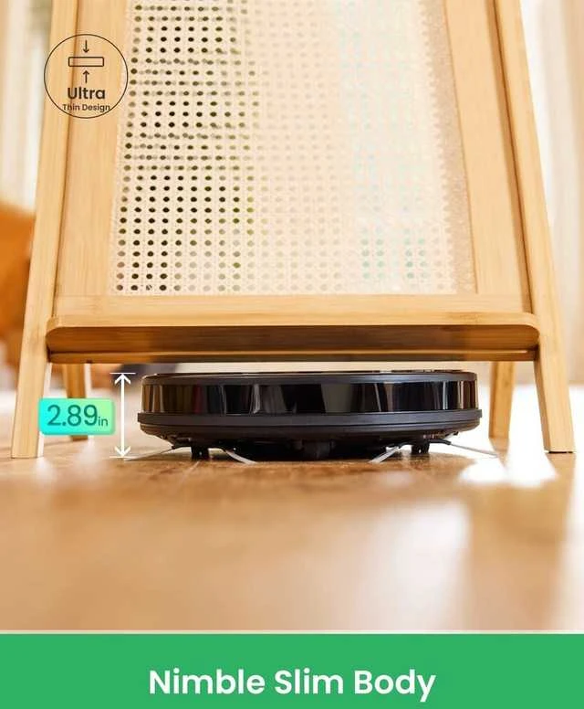 Dulkių siurblys - robotas   Vactidy V9, Juodos spalvos